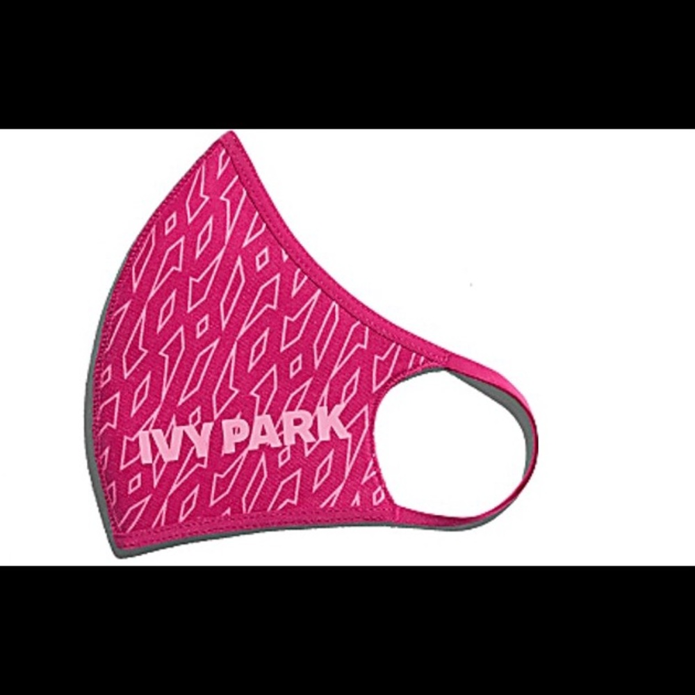 Pink Ivy Park monogram mask